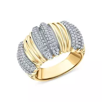 Серебряное кольцо с фианитами