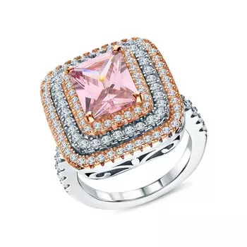 Серебряное кольцо с фианитами