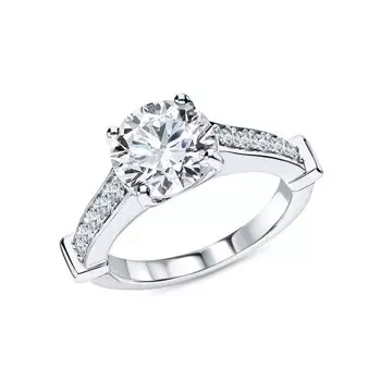 Серебряное кольцо с фианитами