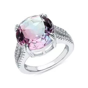 Серебряное кольцо с фианитами