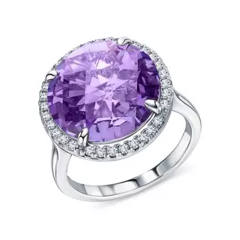 Серебряное кольцо с фианитами