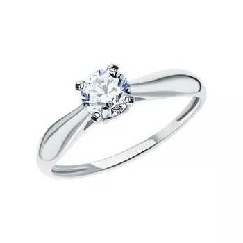 Серебряное кольцо с фианитами