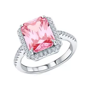 Серебряное кольцо с фианитами