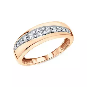 Серебряное кольцо с фианитами