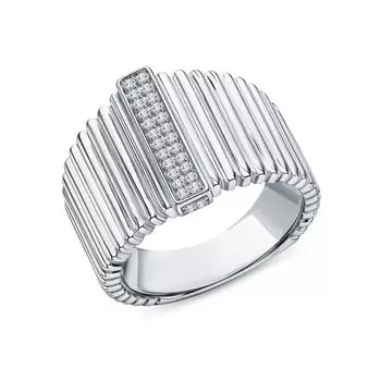 Серебряное кольцо с фианитами