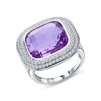 Серебряное кольцо с фианитами