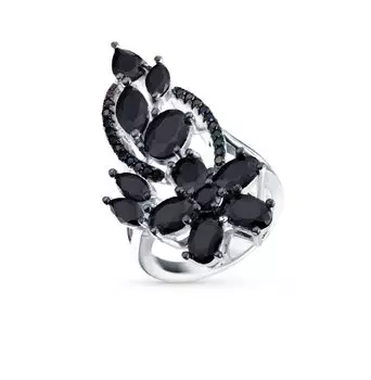 Серебряное кольцо с фианитами