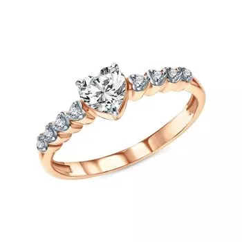 Серебряное кольцо с фианитами