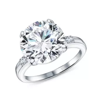 Серебряное кольцо с фианитами