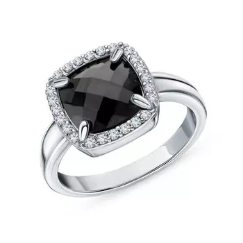 Серебряное кольцо с фианитами