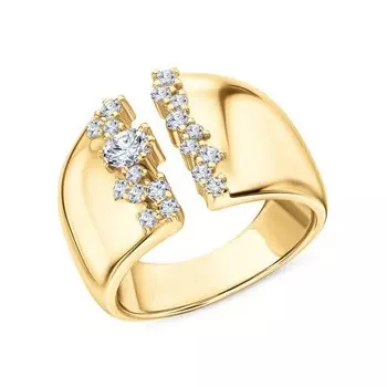 Серебряное кольцо с фианитами