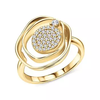 Серебряное кольцо с фианитами