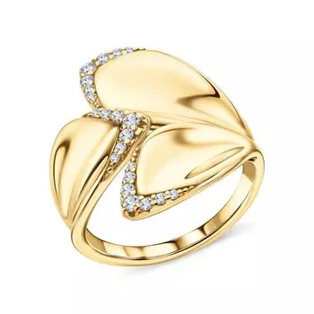 Серебряное кольцо с фианитами