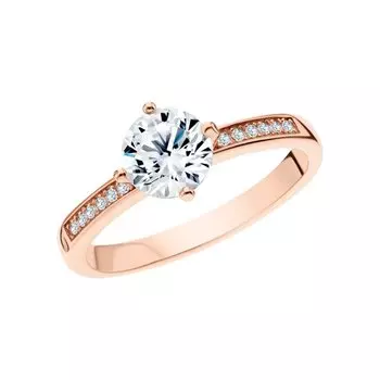 Серебряное кольцо с фианитами