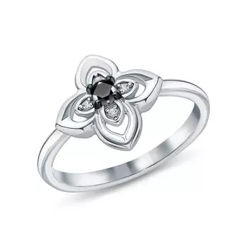 Серебряное кольцо с фианитами