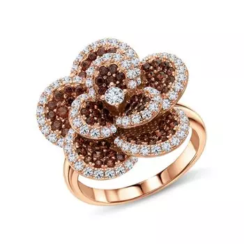 Серебряное кольцо с фианитами