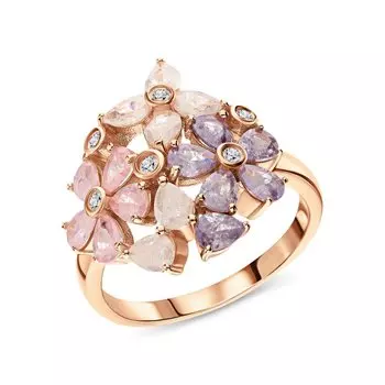 Серебряное кольцо с фианитами