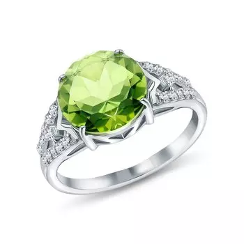 Серебряное кольцо с фианитами