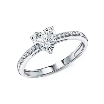 Серебряное кольцо с фианитами