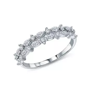 Серебряное кольцо с фианитами