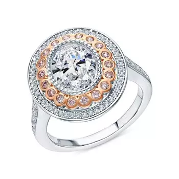 Серебряное кольцо с фианитами