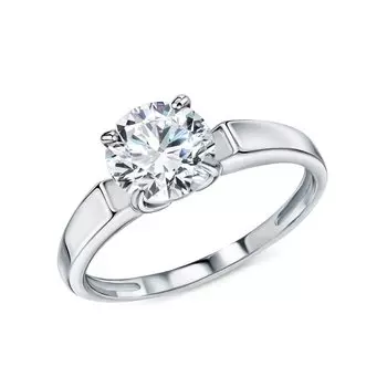 Серебряное кольцо с фианитами