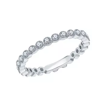 Серебряное кольцо с фианитами