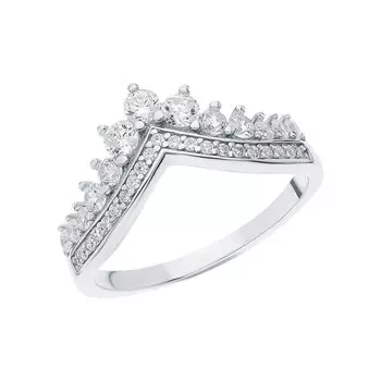 Серебряное кольцо с фианитами