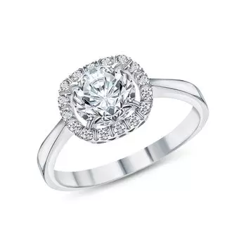 Серебряное кольцо с фианитами