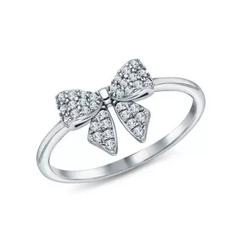 Серебряное кольцо с фианитами