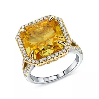 Серебряное кольцо с фианитами