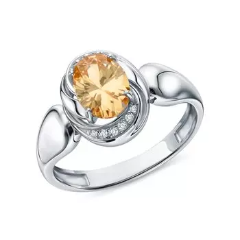 Серебряное кольцо с фианитами