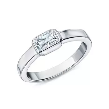 Серебряное кольцо с фианитами