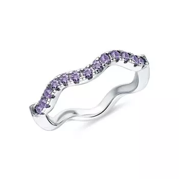 Серебряное кольцо с фианитами