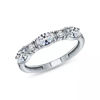 Серебряное кольцо с фианитами