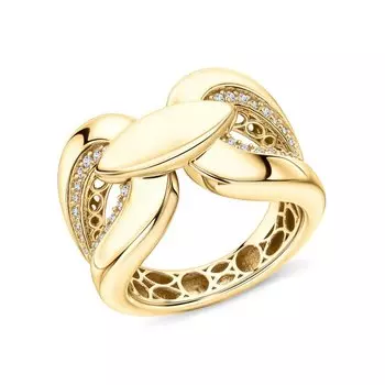 Серебряное кольцо с фианитами