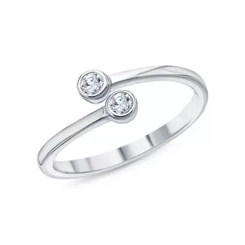 Серебряное кольцо с фианитами