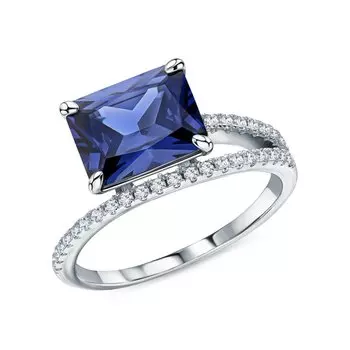 Серебряное кольцо с фианитами