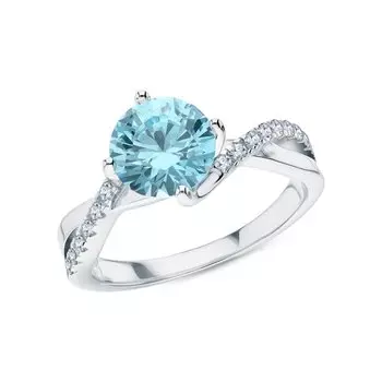 Серебряное кольцо с фианитами