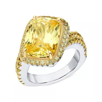 Серебряное кольцо с фианитами