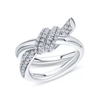 Серебряное кольцо с фианитами