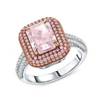 Серебряное кольцо с фианитами