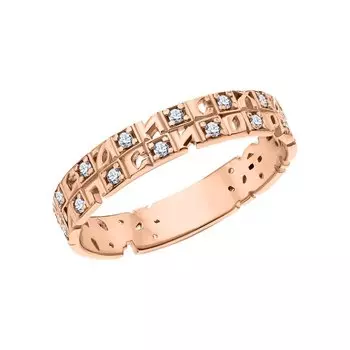 Серебряное кольцо с фианитами