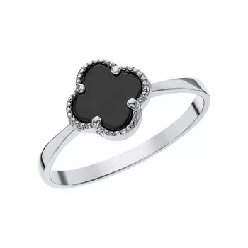 Серебряное кольцо с фианитами