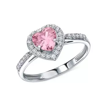 Серебряное кольцо с фианитами