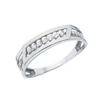 Серебряное кольцо с фианитами