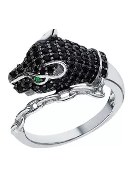 Серебряное кольцо с фианитами