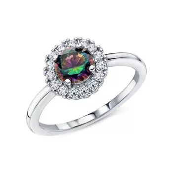 Серебряное кольцо с фианитами