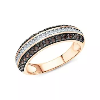 Серебряное кольцо с фианитами