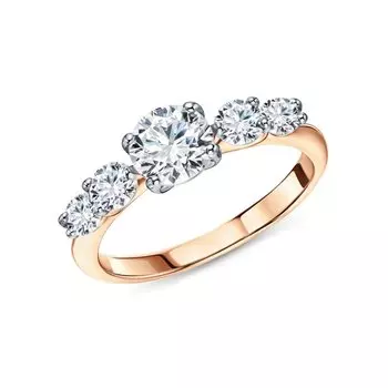 Серебряное кольцо с фианитами